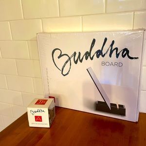 New in Sealed Box Buddha Board with Rocks
